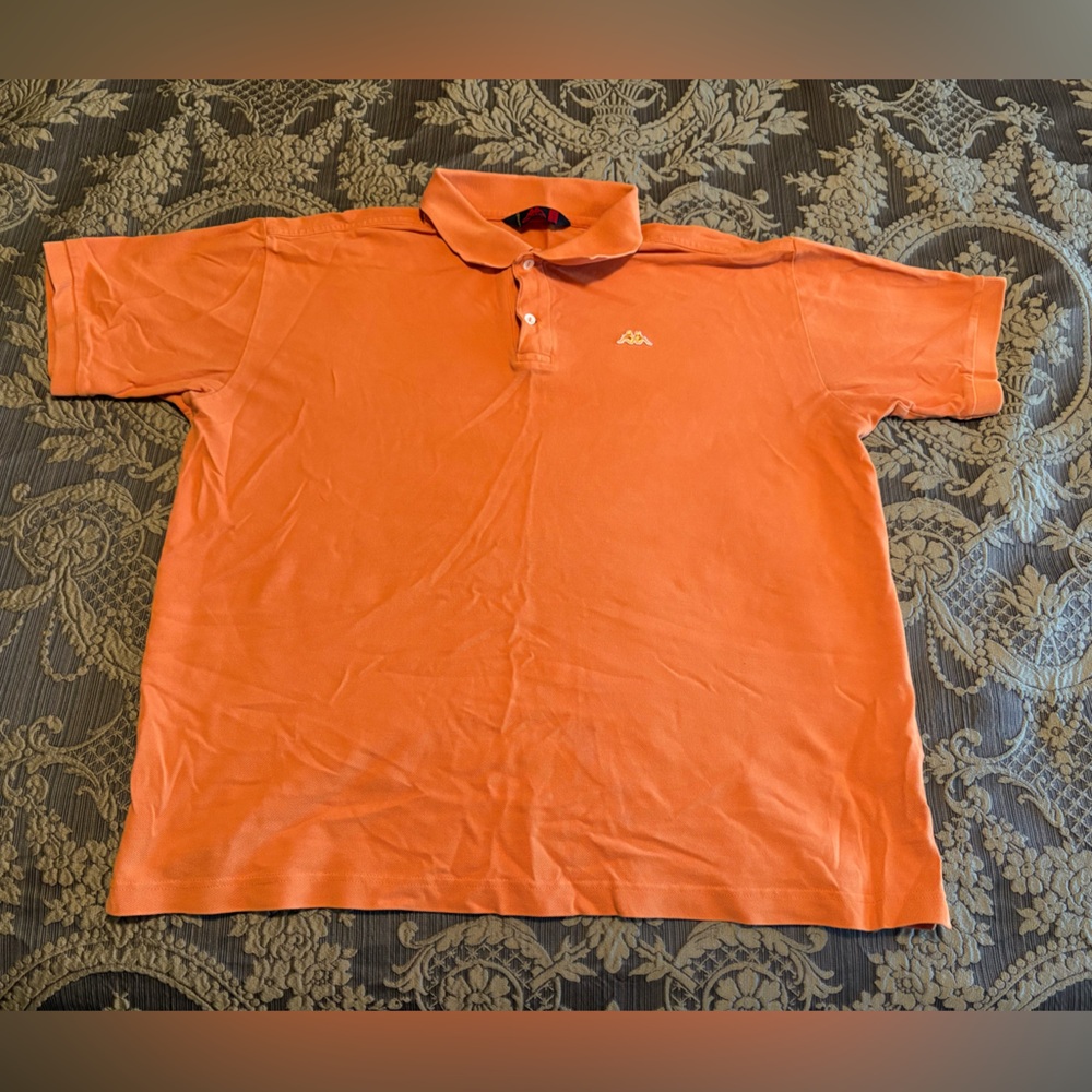 Kappa Men's Size 2XL Orange Short Sleeve Vintage Polo Shirt Great Condition!